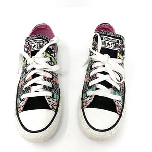 Converse All Star Neon Tribal Print Sneakers